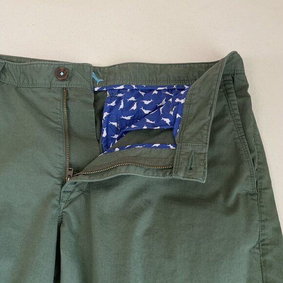 Tommy Bahama Shorts Mens 34 Dark Green Embroidered Marlin Pockets Beach Sailing - Picture 6 of 11
